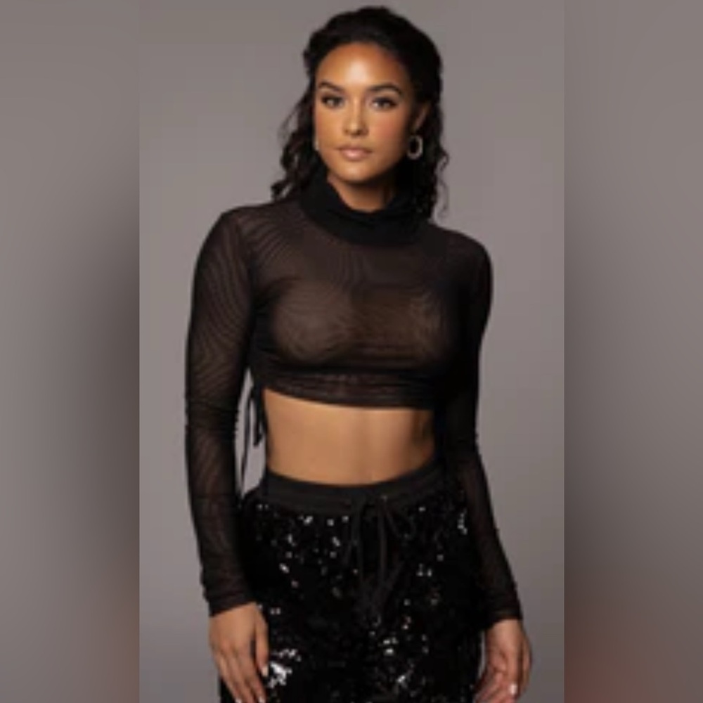 JLUXLABEL NOIR VIVIENNE TOP
